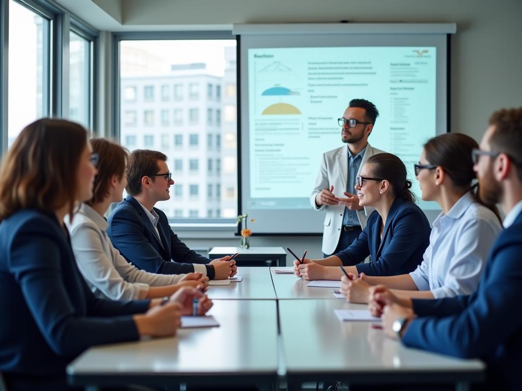 ホテルスタッフの研修風景